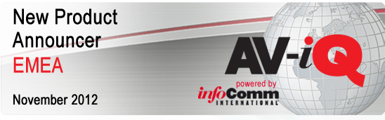 AV-iQ New Product Announcer EMEA - November 2012